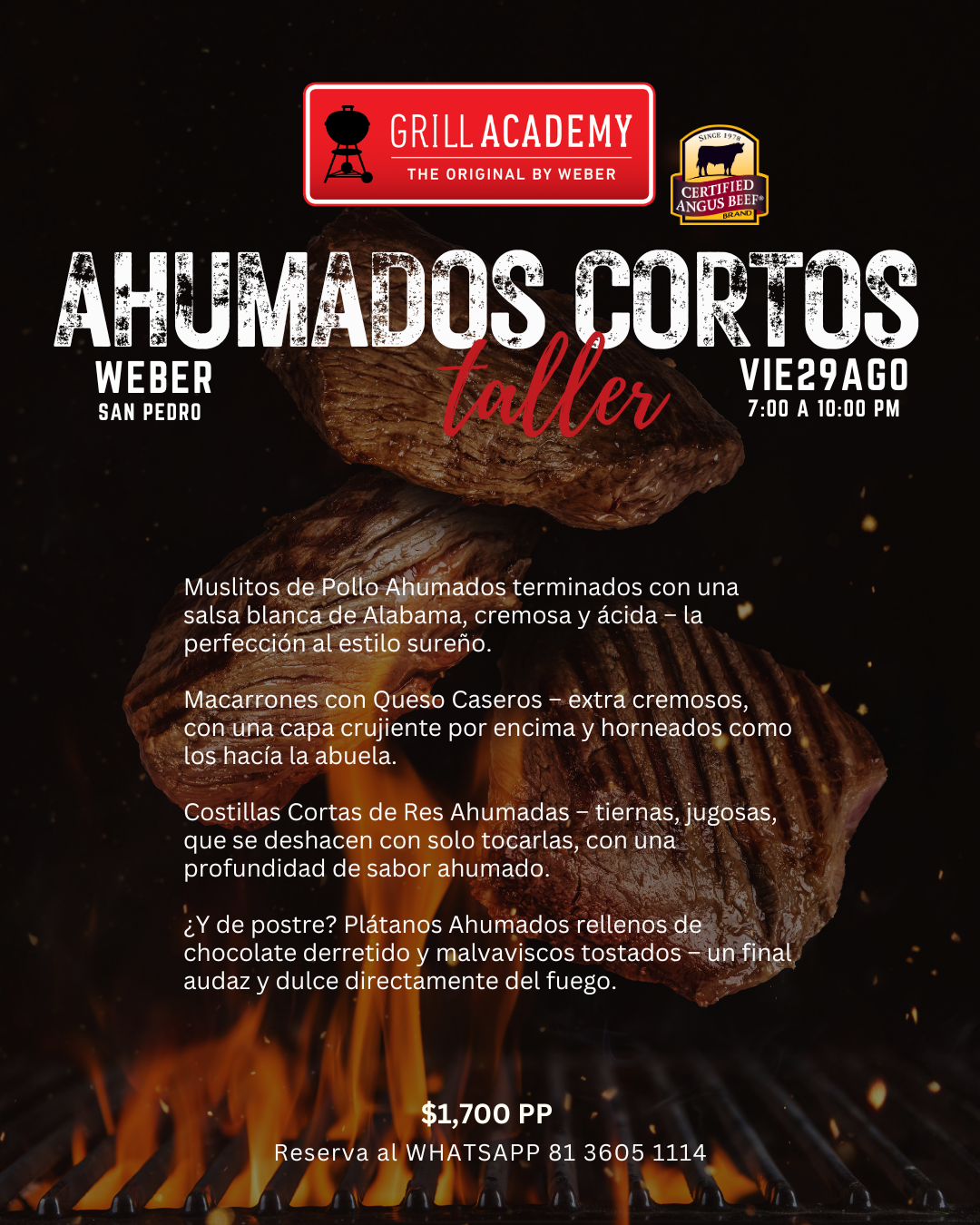 Taller: Especial Ahumados Cortos San Pedro 29 Agosto