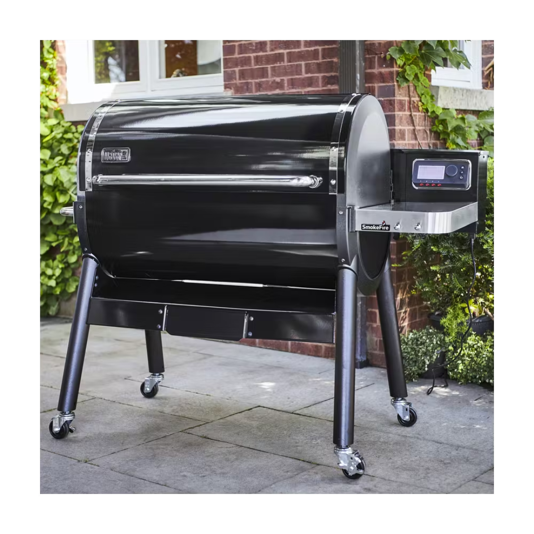Asador de pellets de madera SmokeFire EX6 negro