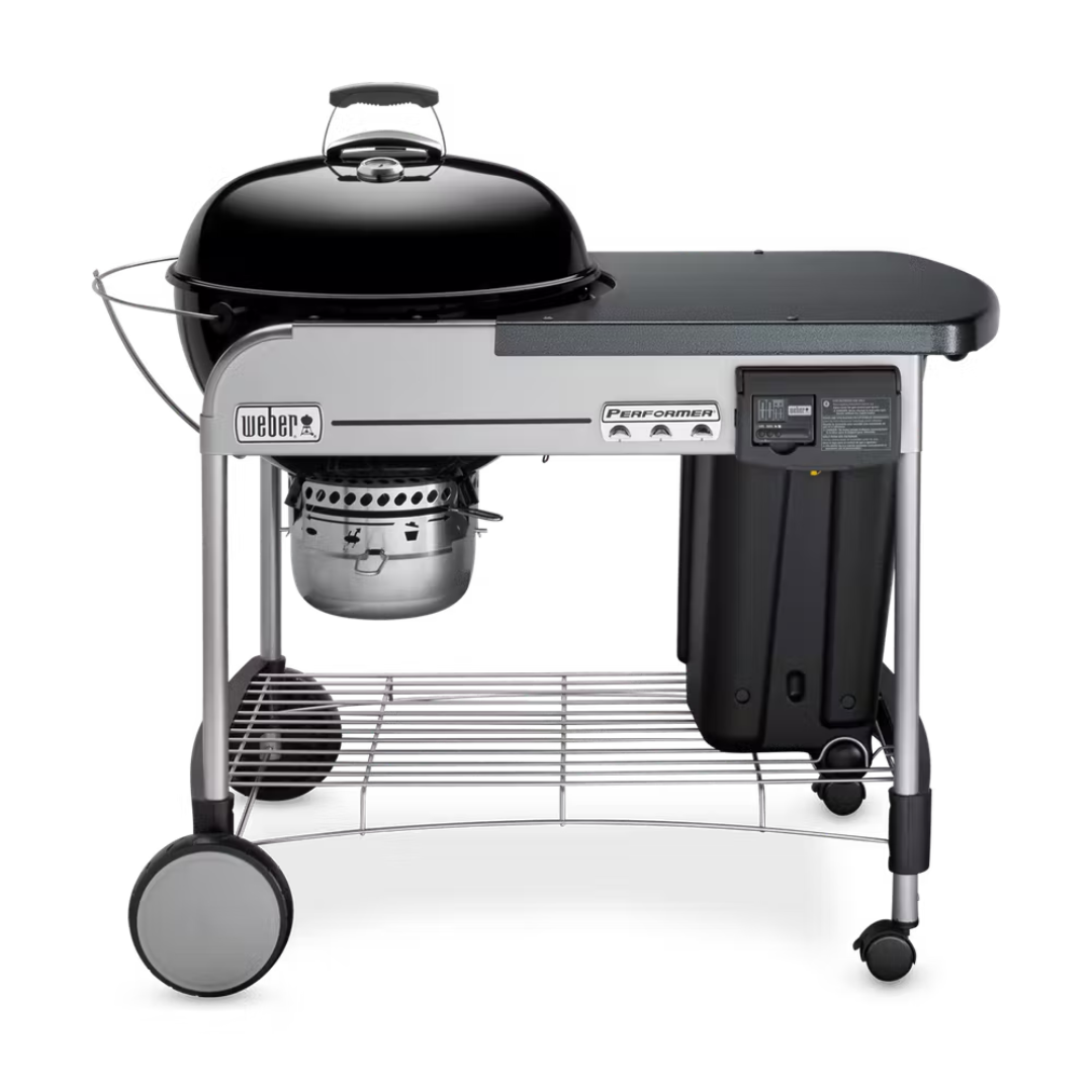 Asador de carbón Performer Deluxe 22" Negro