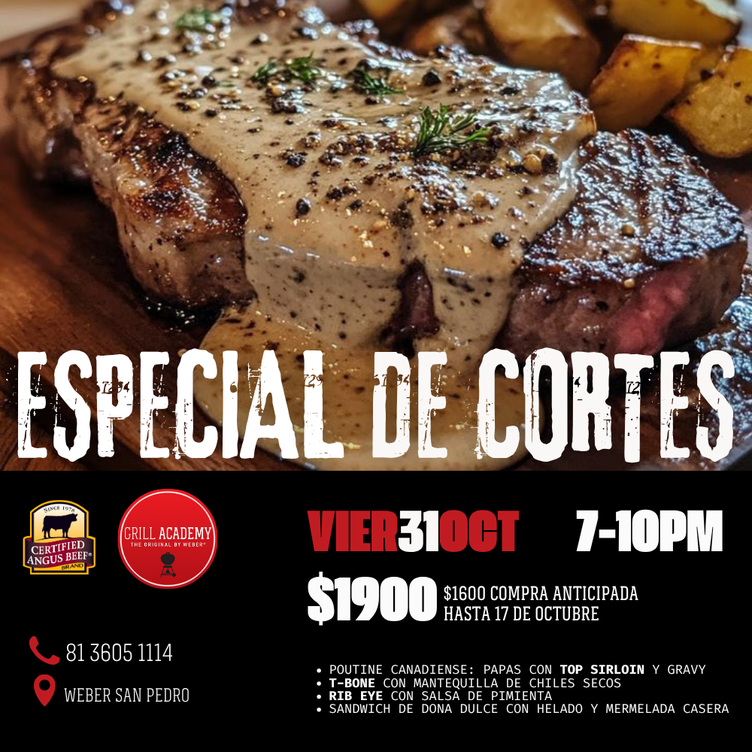 Taller: Especial de Cortes Weber San Pedro 31 Octubre 2025