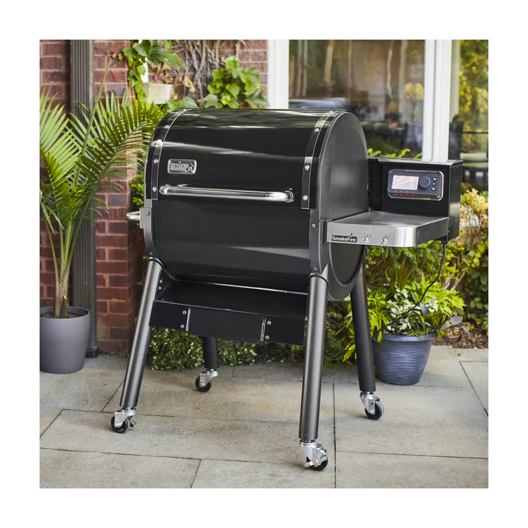 Asador de pellets de madera SmokeFire EX4 negro