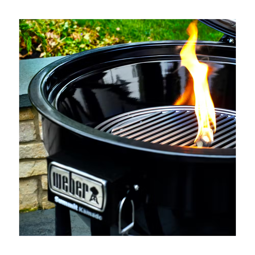 Asador de carbón Summit® Kamado E6 Negro
