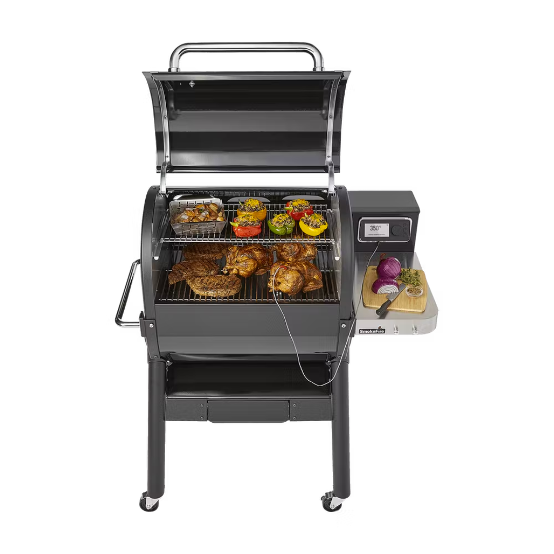 Asador de pellets de madera SmokeFire EX4 negro