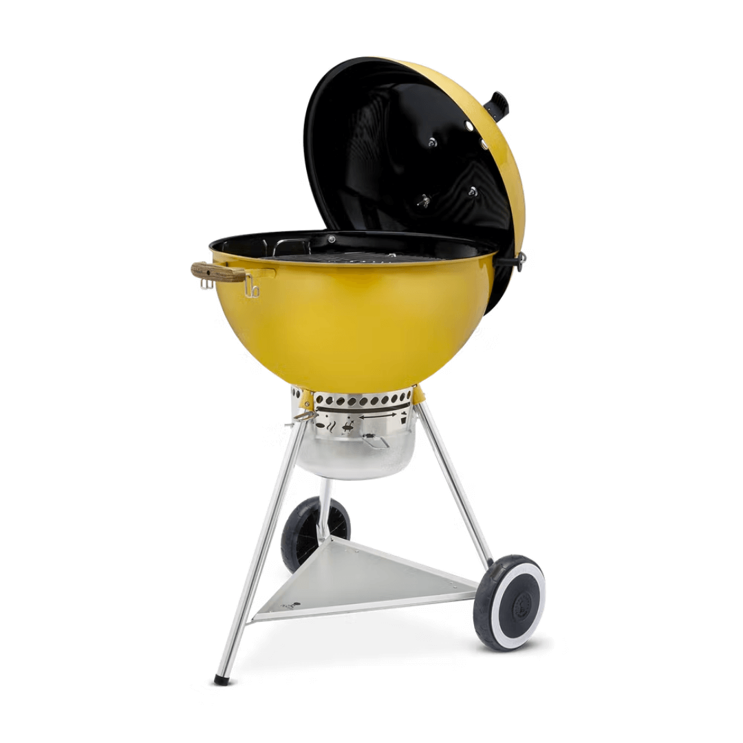 Asador de carbón Kettle 70 Aniversario Hot Rod Yellow