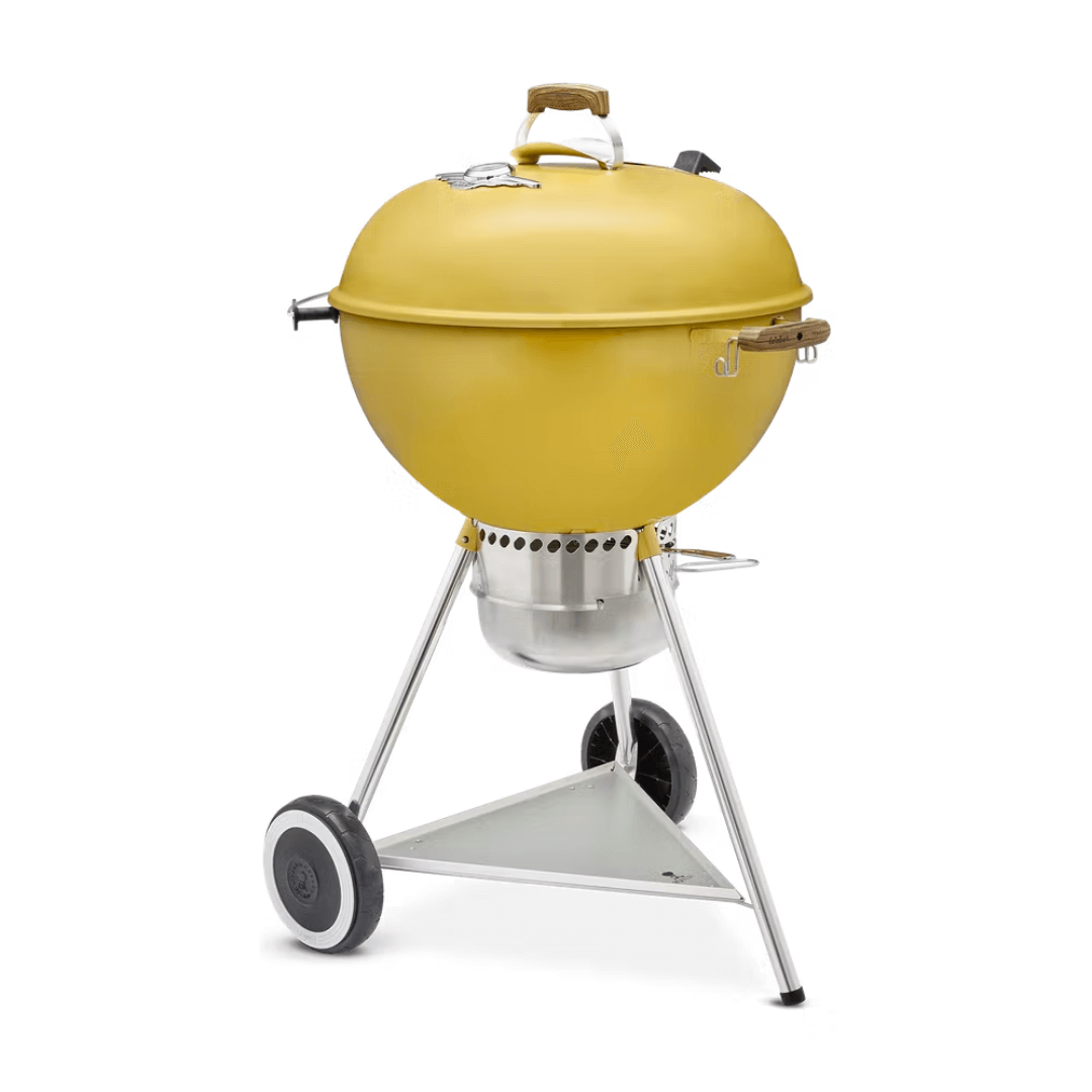 Asador de carbón Kettle 70 Aniversario Hot Rod Yellow