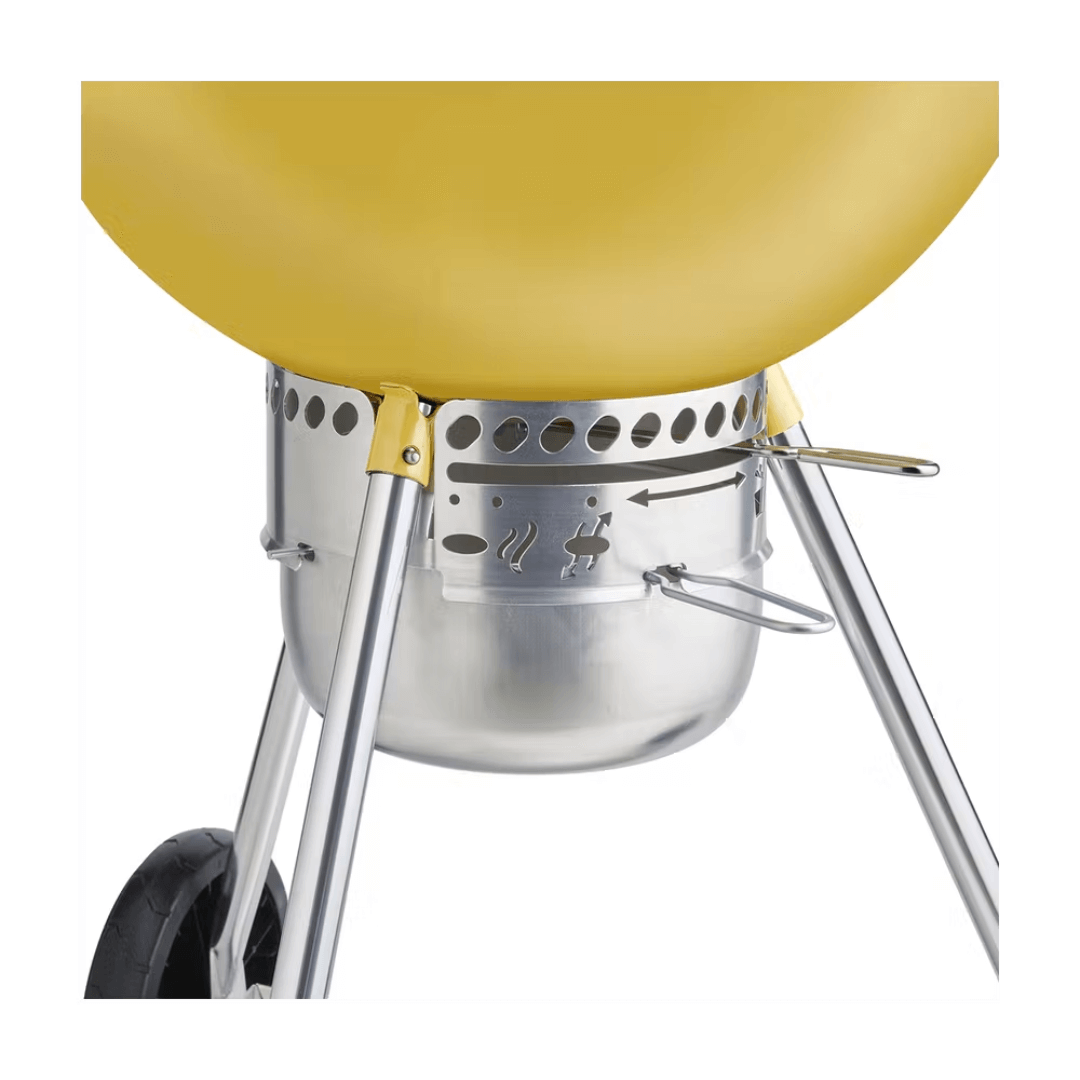 Asador de carbón Kettle 70 Aniversario Hot Rod Yellow