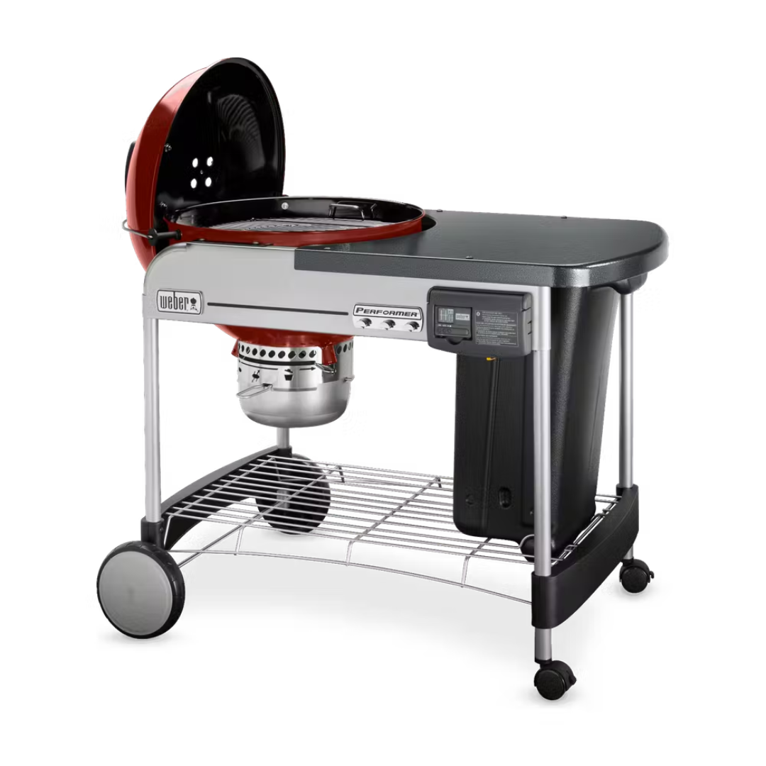 Asador de carbón Performer Deluxe 22" Rojo carmesí