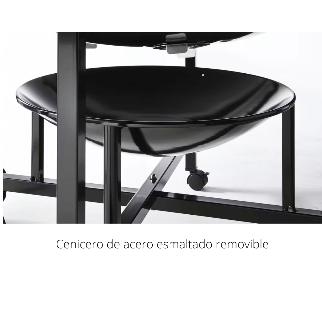 Asador de carbón Ranch Kettle 37" Negro