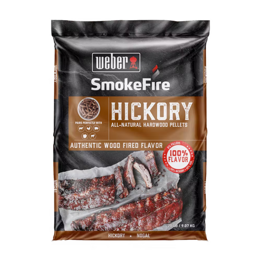 Pellets de Madera Natural de Nogal americano (Hickory) 20 lb