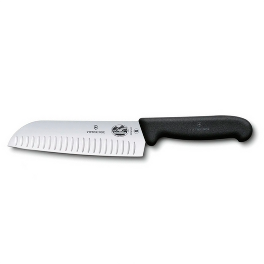 Cuchillo Santoku Swiss Classic con filo con alvéolos