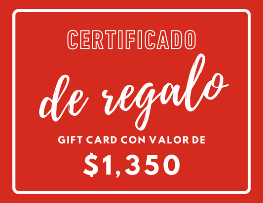 Certificado de Regalo